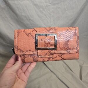Mossimo Y2K '08 Prange Snake Skin‎ Tri Fold Clutch Wallet NWT